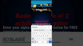 Beyblade burst rivals redeem code of master Z achills