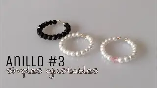 How To Make Simple Adjustable Rings With Pearls And Crystals | Wire Accessories - Diy Cute