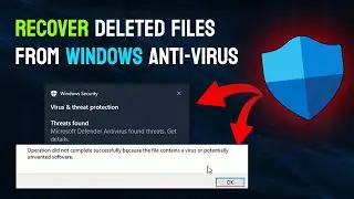 Recover Files Deleted By Windows Anti-Virus  |  Windows 10  |  Hindi