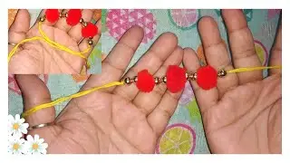 How to make rakhi at home || rakhi making at home