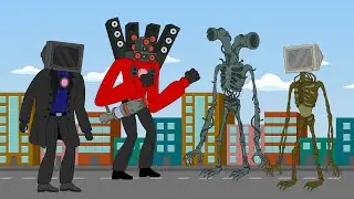 Siren Head vs Skibidi Monsters