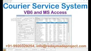 Courier Service System, VB6 and MS Access Project Working demo by redaymadeproject.com