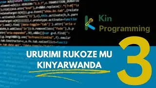 Kwinjiza, Kubika no  Gutangaza amakuru muri Kin Programming Language - Techinika