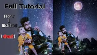 PicsArt Manipulation Editing Tutorial Stap By Stap / look at the moon Concept editing