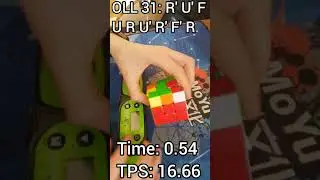 OLL 31 in 0.54 and 16 TPS! #shorts