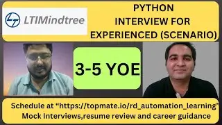 LTI MindTree Python Interview Questions | Python Interview Questions | RD Technical Learning