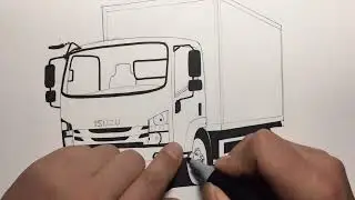 Drawing Isuzu light truck