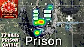 Epic Battle Erangel Prison DUO vs SQUAD Chicken Dinner With M4 Glacier