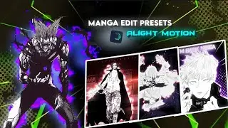 Manga edit presets alight motion xml + song | Saini13edits