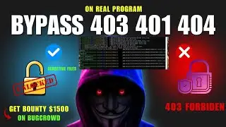 How to Bypass 403,404 and 401 ⚠️ on bugcrowd program | Live Bug Bounty Hunting 