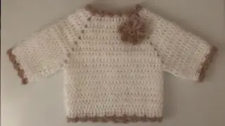 TUTORIAL: maglioncino baby 0/3 mesi all'uncinetto
