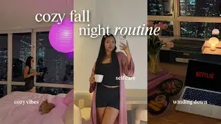 COZY FALL NIGHT ROUTINE 🍂 | reset routine, self-care tips, fall decor and how to romanticize life