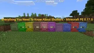 How To Change The Color Of A Shulker and more! - Minecraft PE 0.17.0