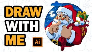 How to Draw Santa Claus | Adobe Illustrator Tutorial