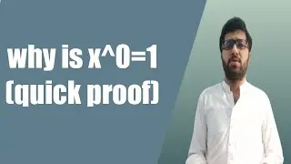 Why does x to the zero power equal 1? 
