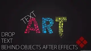 Drop Saber Text BEHIND Objects in After Effects