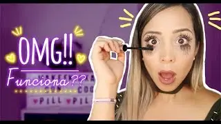 PROBANDO MASCARA VIRAL 4D QUE ALARGA TUS PESTAÑAS • Pilly