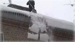 Очистка кровли, ул.Комсомольская 46/19