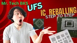 How to Reball BGA IC with Stencil | 