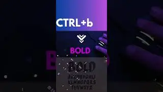 Keyboard Shortcut CTRL+B #shorts