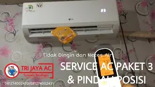 PINDAH UNIT INDOOR DAN OUTDOOR DAN SERVICE AC PAKET 3