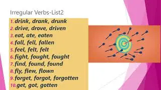 Section 8: Irregular Verbs!Important