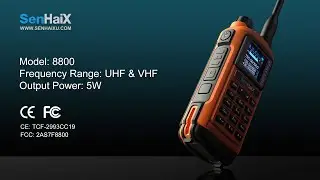 SENHAIX 8800 Dual Band Walkie Talkie with Bluetooth Programming Function