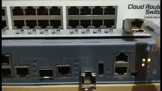 Testing Mikrobits SFP RJ45 on Mikrotik CRS and Juniper EX2200