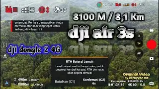 Test Range Dji Air 3s With Dji Dongle 2 4G