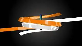 3D Line 3D Logo Project  Dark Orange