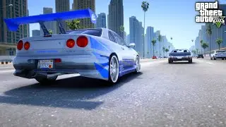سيارة بول ووكر في شوارع دبي GTA 5