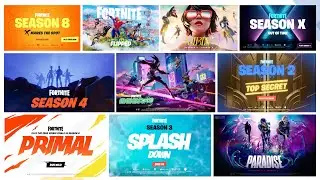 All Fortnite Cinematic Season Trailers (Chapter 1 - Chapter 4)