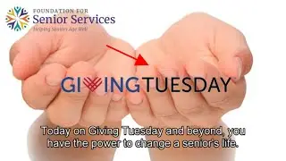Support Seniors This Giving Tuesday | Donate to The Foundation for Senior Services Today!