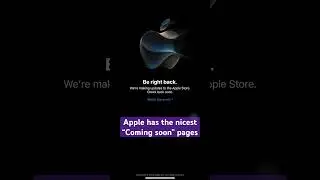 Apple’s coming soon website pages are always the nicest
