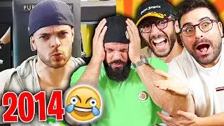 LET'S REACT TO DANNY LAZZARIN'S FIRST VIDEOS! *Embarrassing*