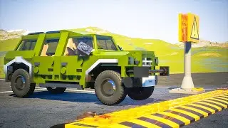 Lego Speed Bump Crashes - Brick Rigs