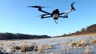 Second flight test, 13x8 props, Raspberry Pi 2, Navio2, 4G mobile connection