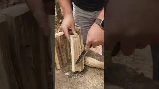 Swedish Torch Trick 🪨🪵🔥 