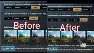 #PUBGMOBILE Unlock hdr extreme option in any device!