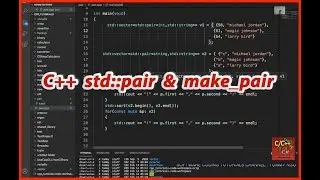 Using C++ Standard Pair and Make_Pair  | Software Coding Tutorials Channel