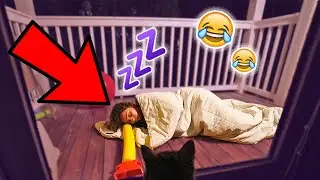 Locking My Girlfriend Outside Overnight!! **BACKFIRES**