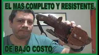 probando mi cuchillo de supervivencia forjado en casa