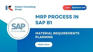 MRP Process in SAP B1 | Material Requirements Planning | SAP Business One #sap #mrp