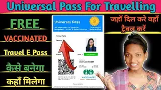 How To Make Free Universal Travel E Pass || Vaccinated Travelling E Pass || By Ani-Creations