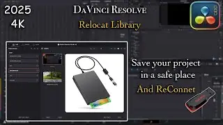 ReLocate davinci resolve project library to other hard disk partition   reconnect old library