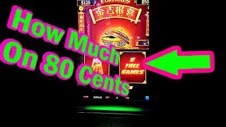 80 cent win on rising fortune slot