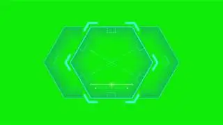 HUD Target In Green Screen | Free Premium Overlay Effects | Chroma Key Use