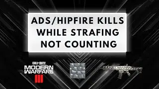 Problem FIXED where ads/hipfire while strafing kills arent counting in MW3