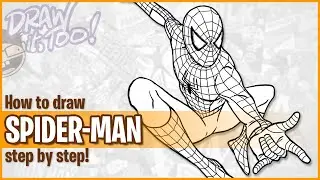 How to Draw SPIDER-MAN (Tobey Maguire) | Narrated Step-by-Step Tutorial