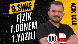 9.Sınıf Fizik | 1.Dönem 1.Yazılı Soruları | Sıfırdan 100 Al  !